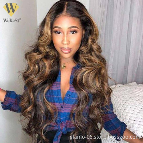 150% Density Deep T Shape Middle Part HD Lace Frontal Human Hair Wigs Pre Plucked 13X4  Brazilian Virgin Remy Hair Lace Wigs